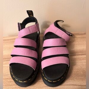 Dr. Martens Pink Strap Sandals